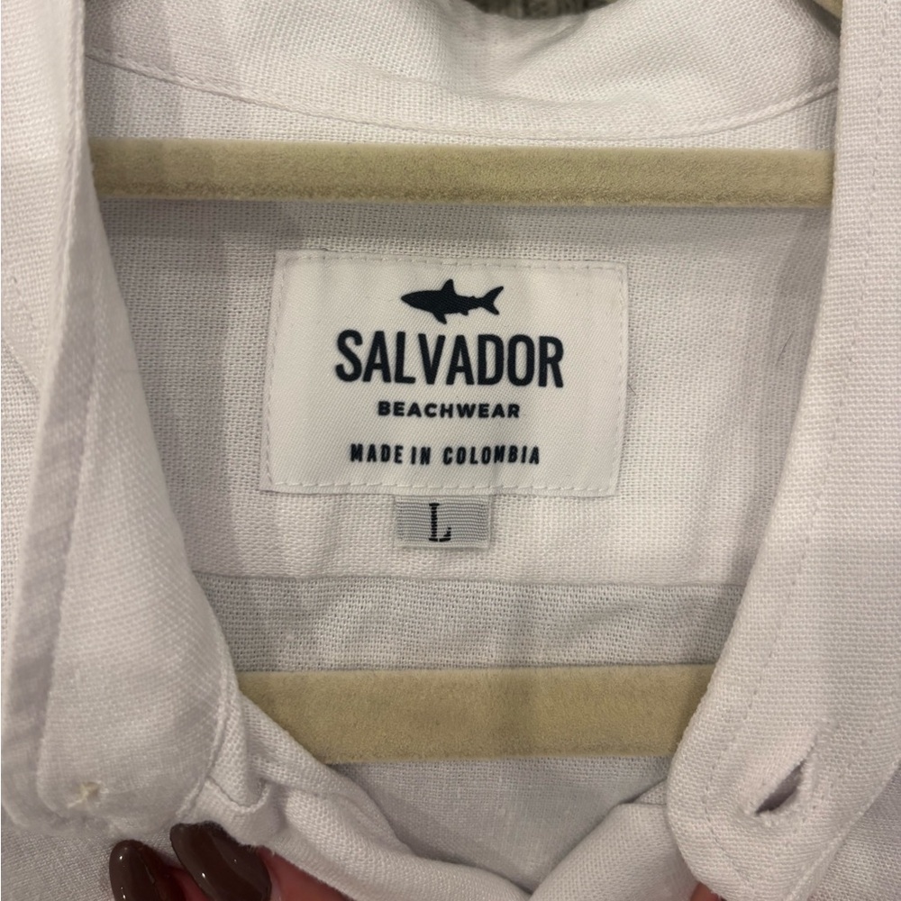 Salvador Beachwear Mens Long Sleeve Button Down - Picture 8 of 9